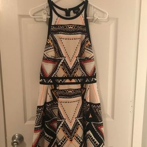 Multi-colored Geometric dress. Size small.